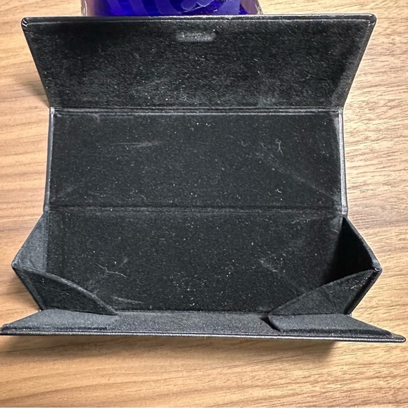 Furla Sunglasses Case Magnetic TriFold Black Designer Case Only - Picture 2 of 4